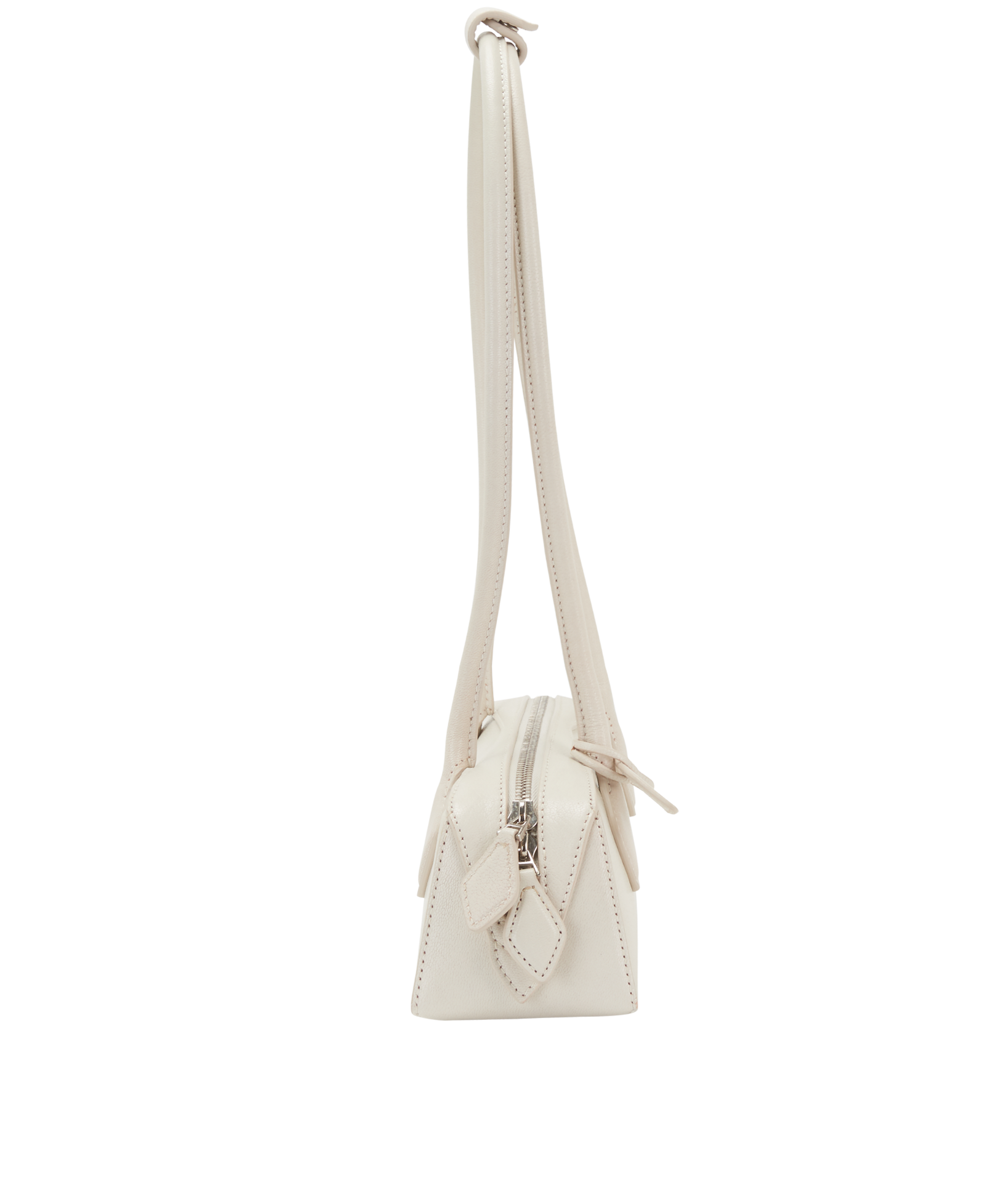 Small Le Teckle, &pound;995, Handbags, White, Leather, Side view